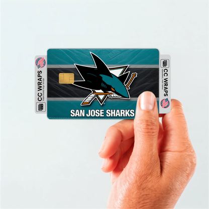 San Jose Sharks Credit Card Skin Sticker | NHL Debit Card Cover
