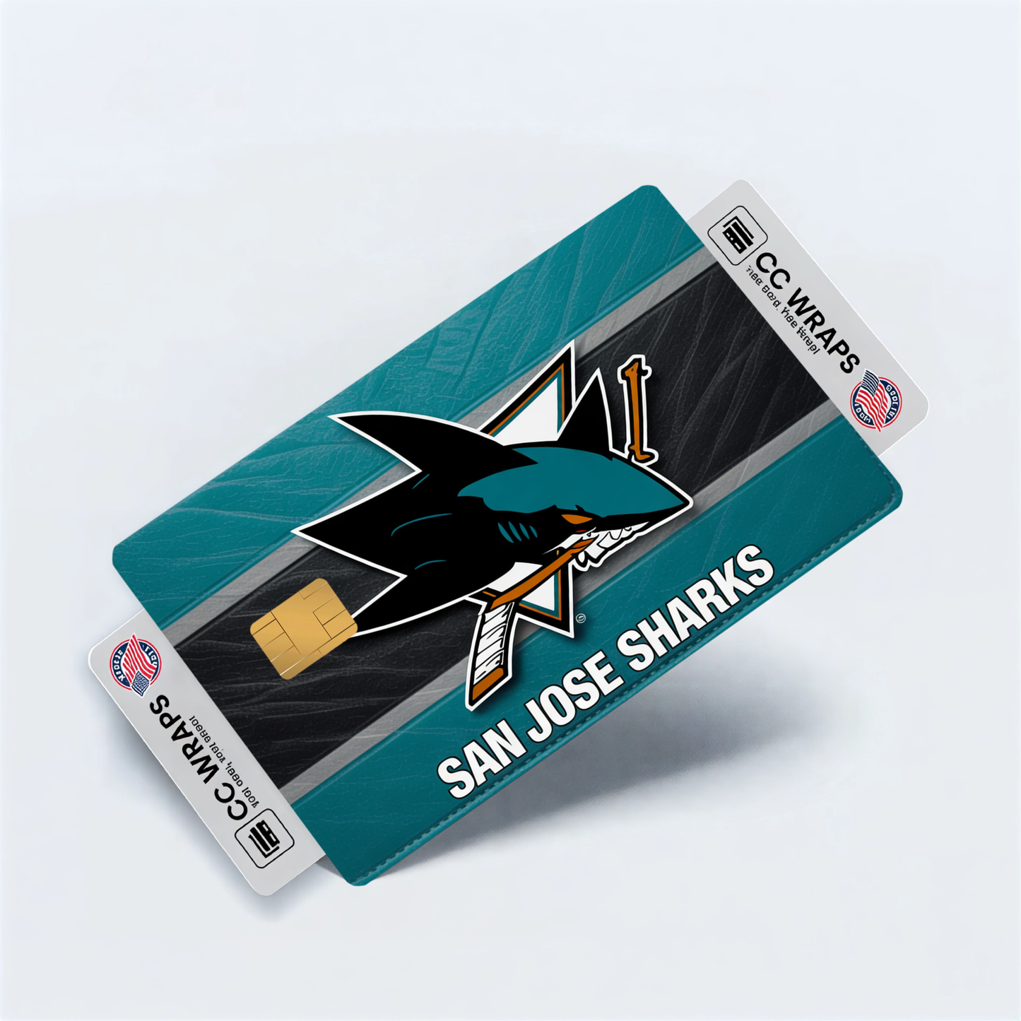 San Jose Sharks Credit Card Skin Sticker | NHL Debit Card Cover