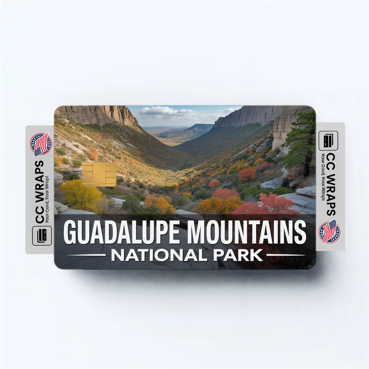 2PK Guadalupe Mountains National Park Credit Card Vinyl Skin Decal