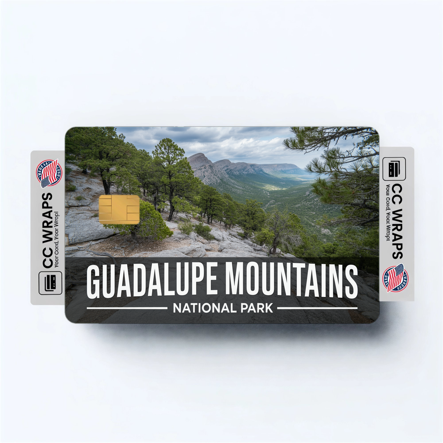2PK Guadalupe Mountains National Park Credit Card Vinyl Skin Decal