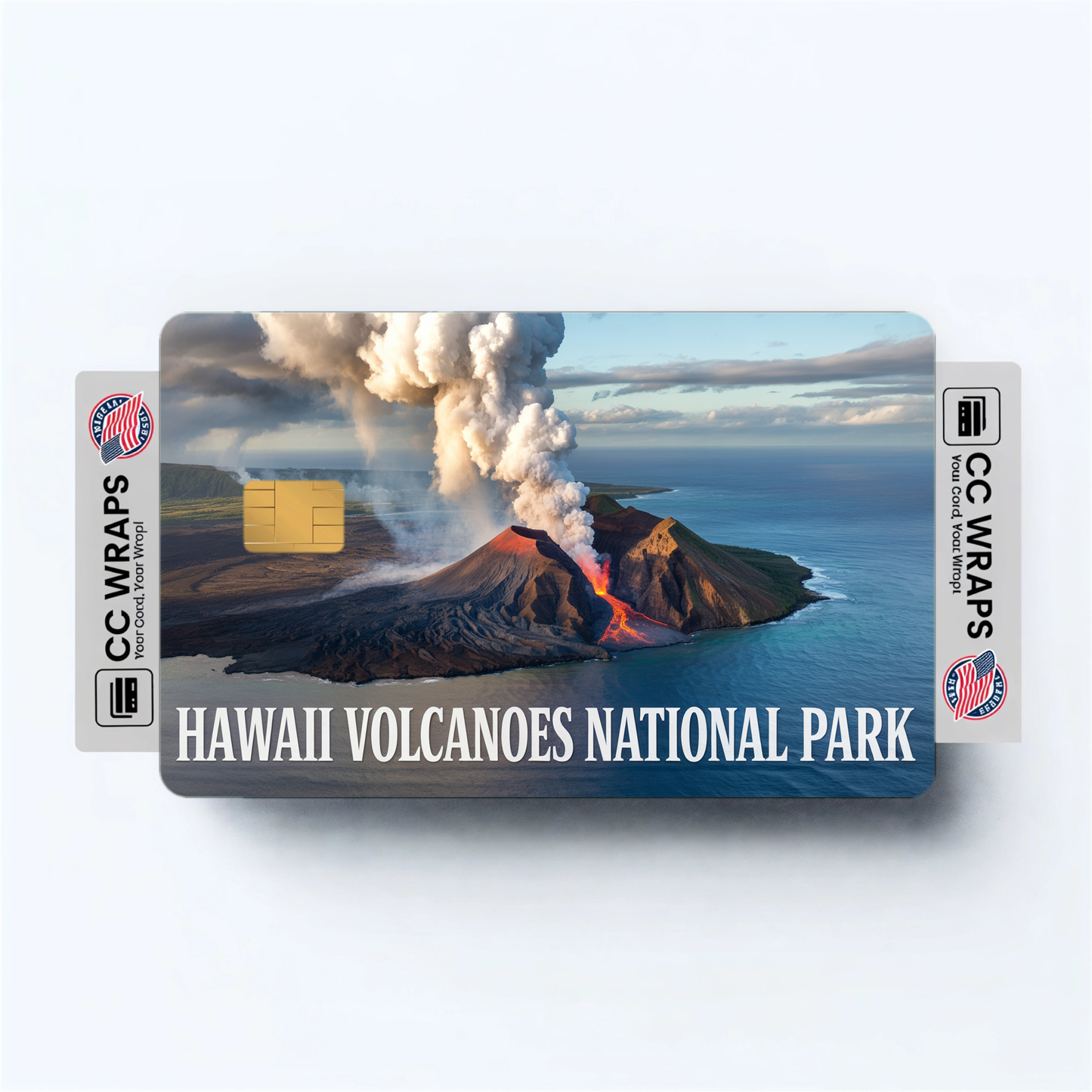 2PK Hawaii Volcanoes National Park Credit Card Vinyl Skin Decal