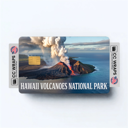 2PK Hawaii Volcanoes National Park Credit Card Vinyl Skin Decal