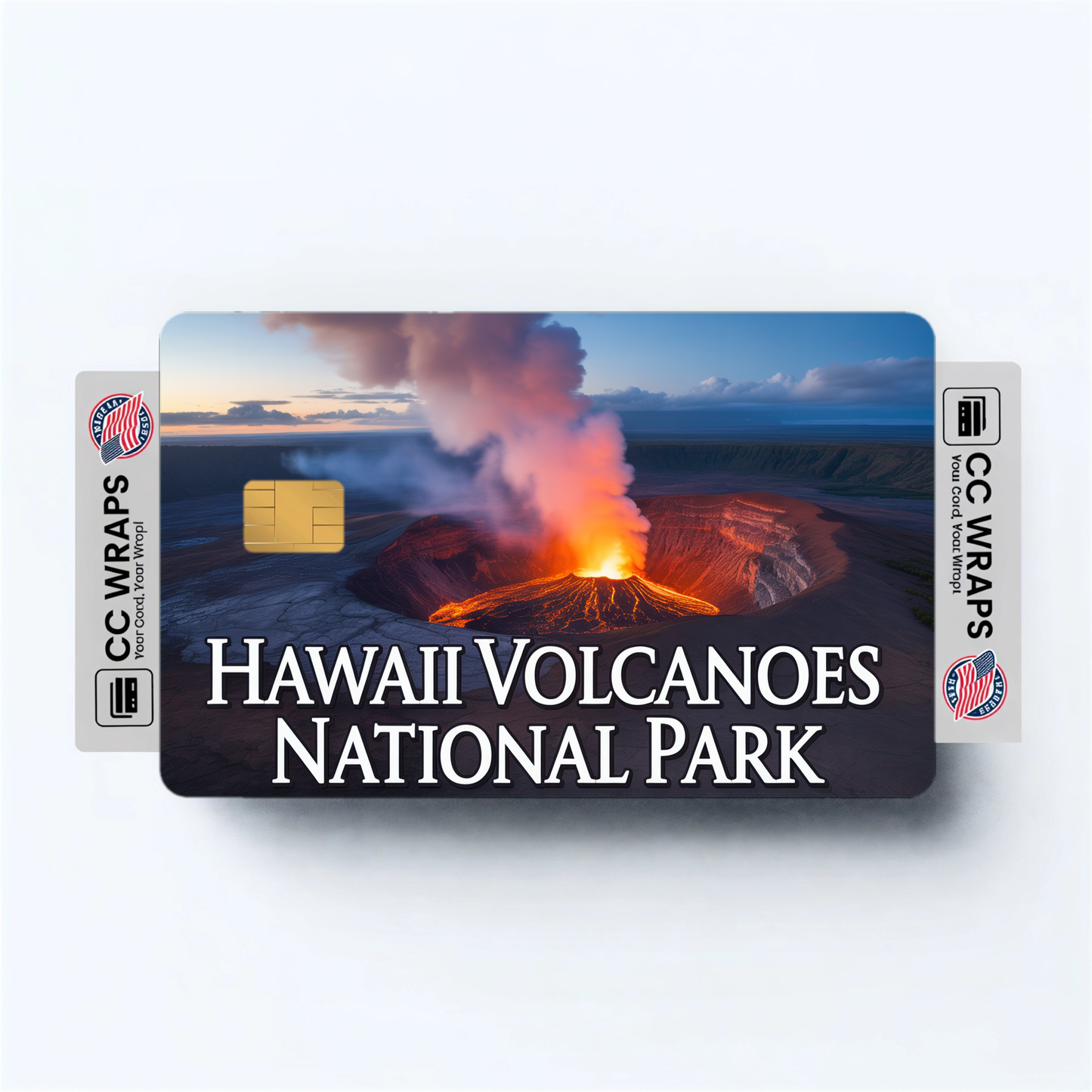 2PK Hawaii Volcanoes National Park Credit Card Vinyl Skin Decal