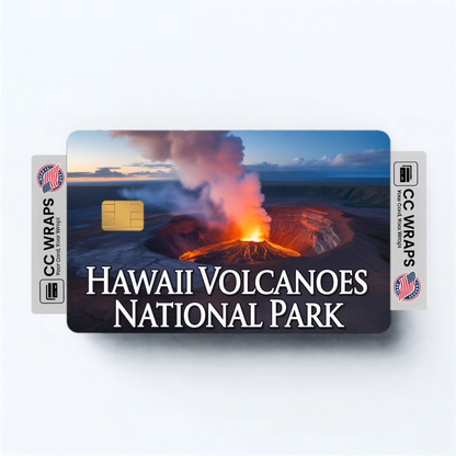 2PK Hawaii Volcanoes National Park Credit Card Vinyl Skin Decal