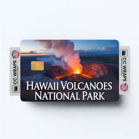 2PK Hawaii Volcanoes National Park Credit Card Vinyl Skin Decal