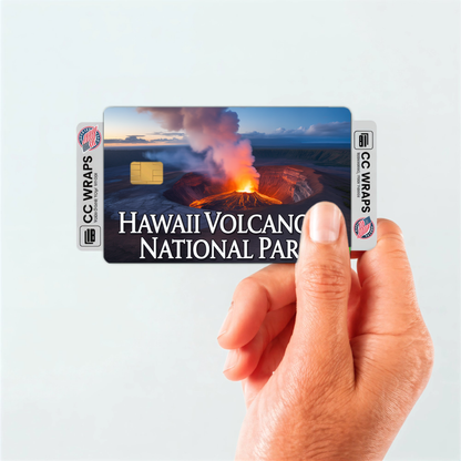 2PK Hawaii Volcanoes National Park Credit Card Vinyl Skin Decal
