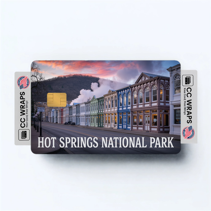 2PK Hot Springs National Park Credit Card Vinyl Skin Decal