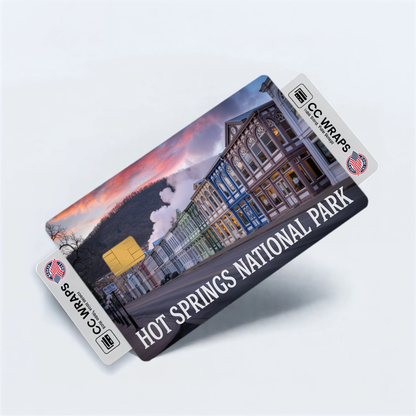 2PK Hot Springs National Park Credit Card Vinyl Skin Decal