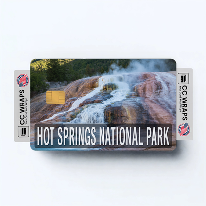 2PK Hot Springs National Park Credit Card Vinyl Skin Decal