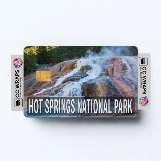 2PK Hot Springs National Park Credit Card Vinyl Skin Decal