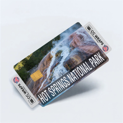 2PK Hot Springs National Park Credit Card Vinyl Skin Decal