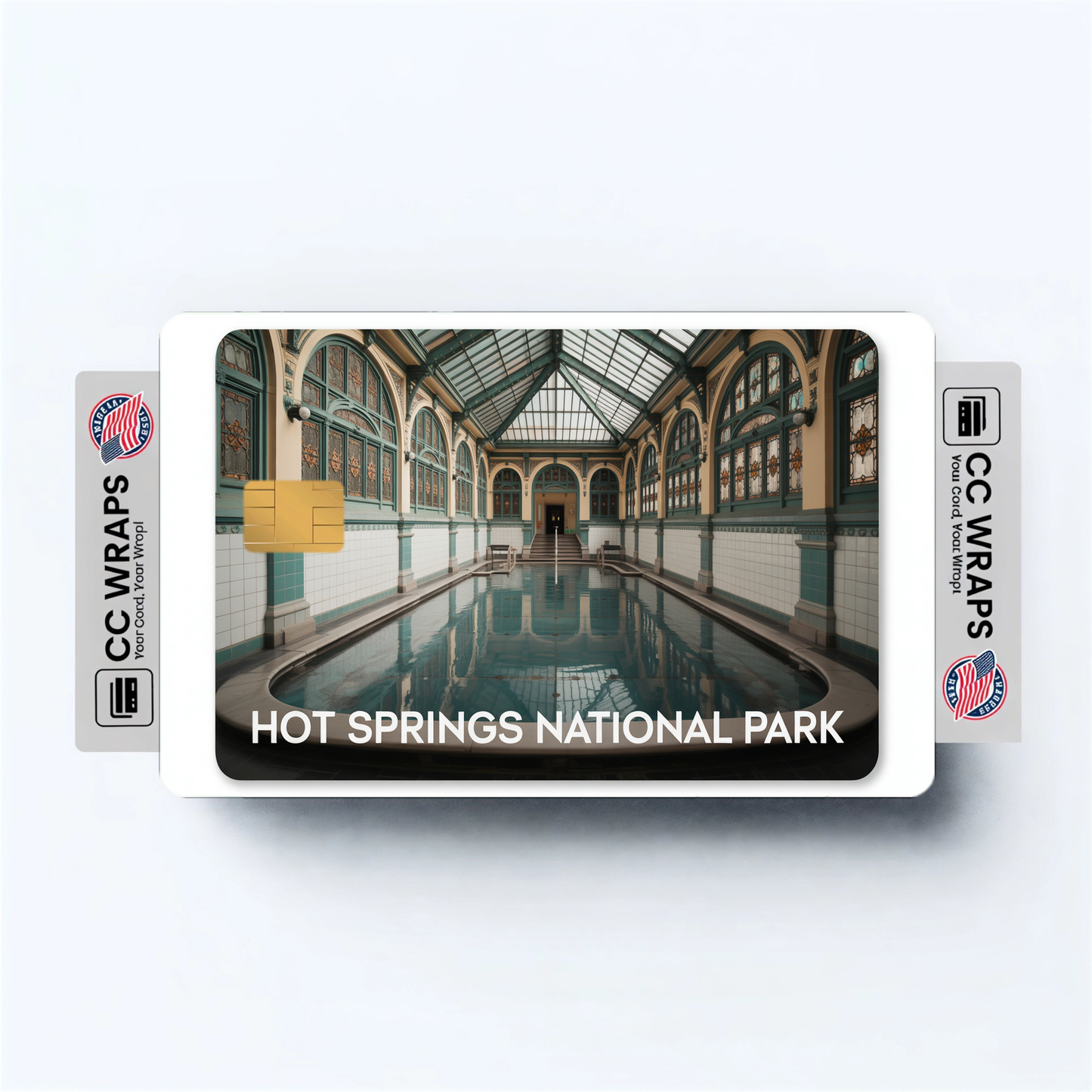 2PK Hot Springs National Park Credit Card Vinyl Skin Decal