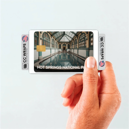 2PK Hot Springs National Park Credit Card Vinyl Skin Decal