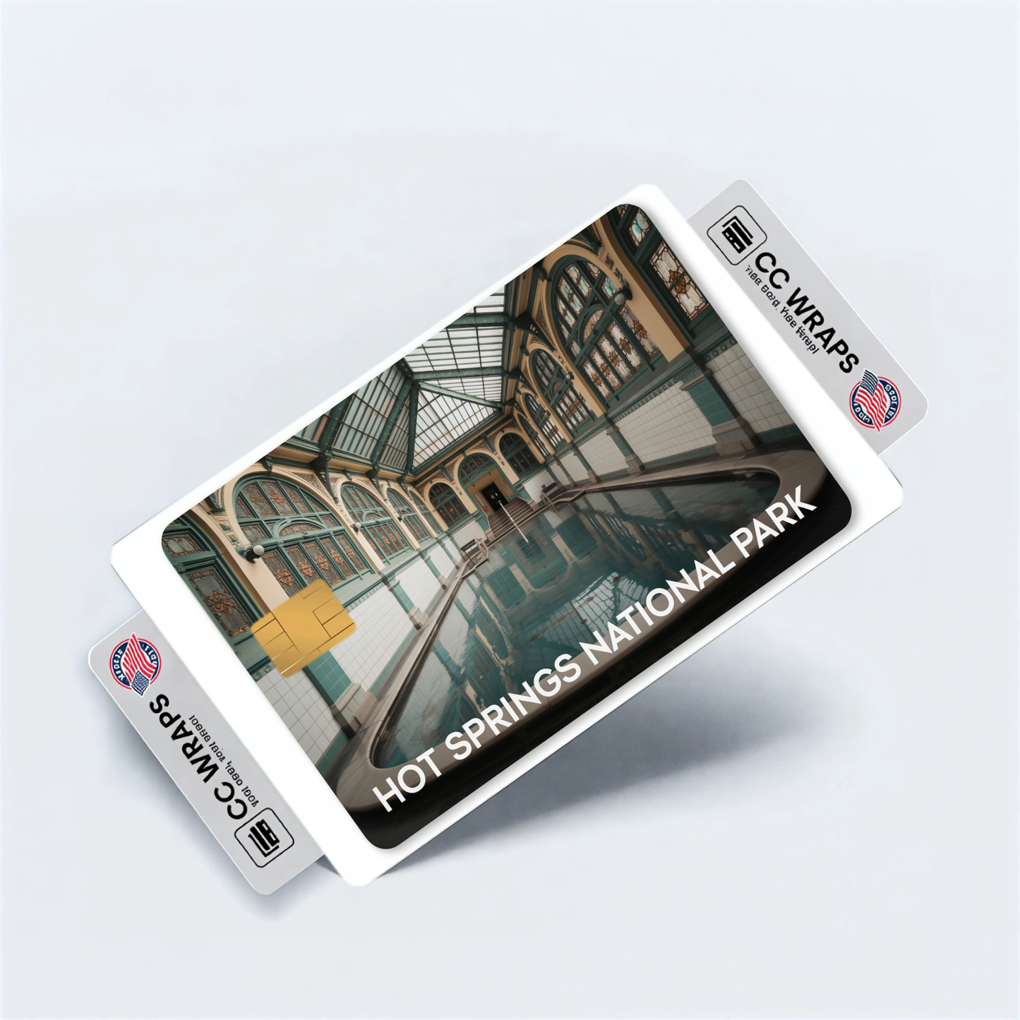 2PK Hot Springs National Park Credit Card Vinyl Skin Decal