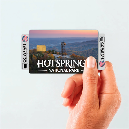 2PK Hot Springs National Park Credit Card Vinyl Skin Decal