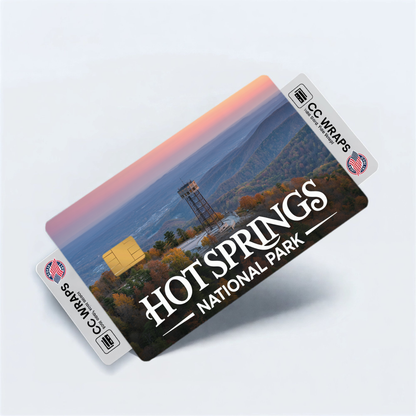 2PK Hot Springs National Park Credit Card Vinyl Skin Decal
