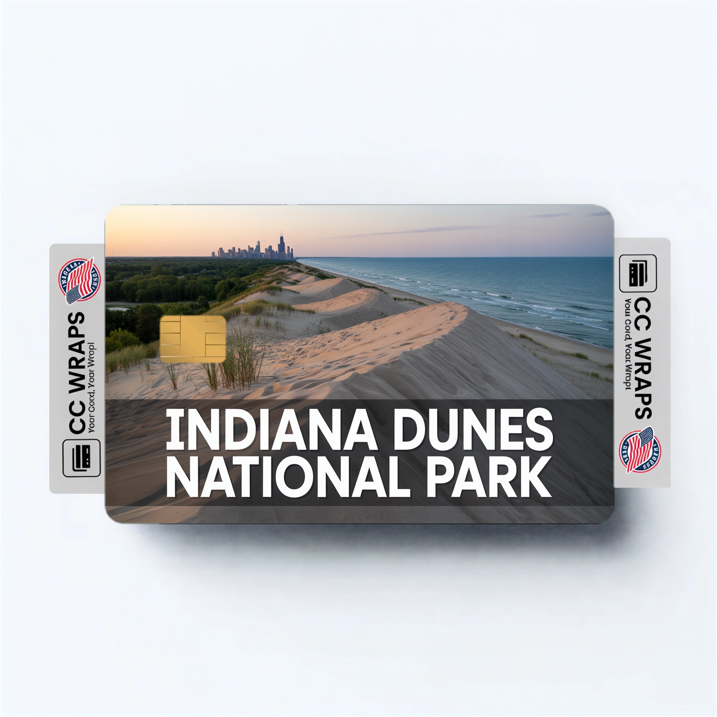 2PK Indiana Dunes National Park Credit Card Vinyl Skin Decal