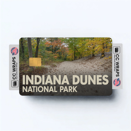 2PK Indiana Dunes National Park Credit Card Vinyl Skin Decal