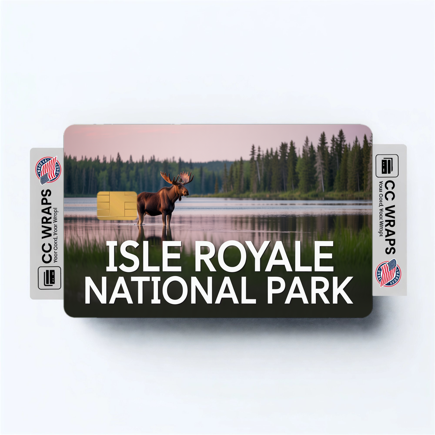 2PK Isle Royale National Park Credit Card Vinyl Skin Decal