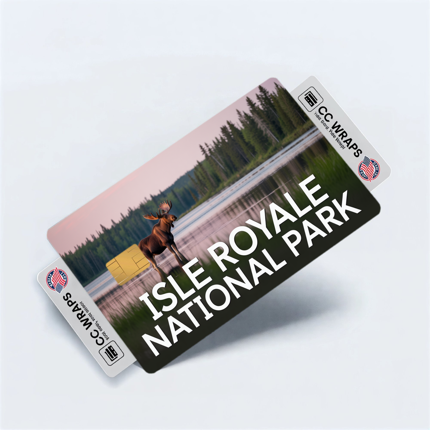 2PK Isle Royale National Park Credit Card Vinyl Skin Decal