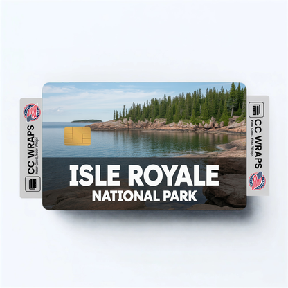 2PK Isle Royale National Park Credit Card Vinyl Skin Decal