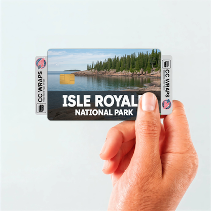 2PK Isle Royale National Park Credit Card Vinyl Skin Decal