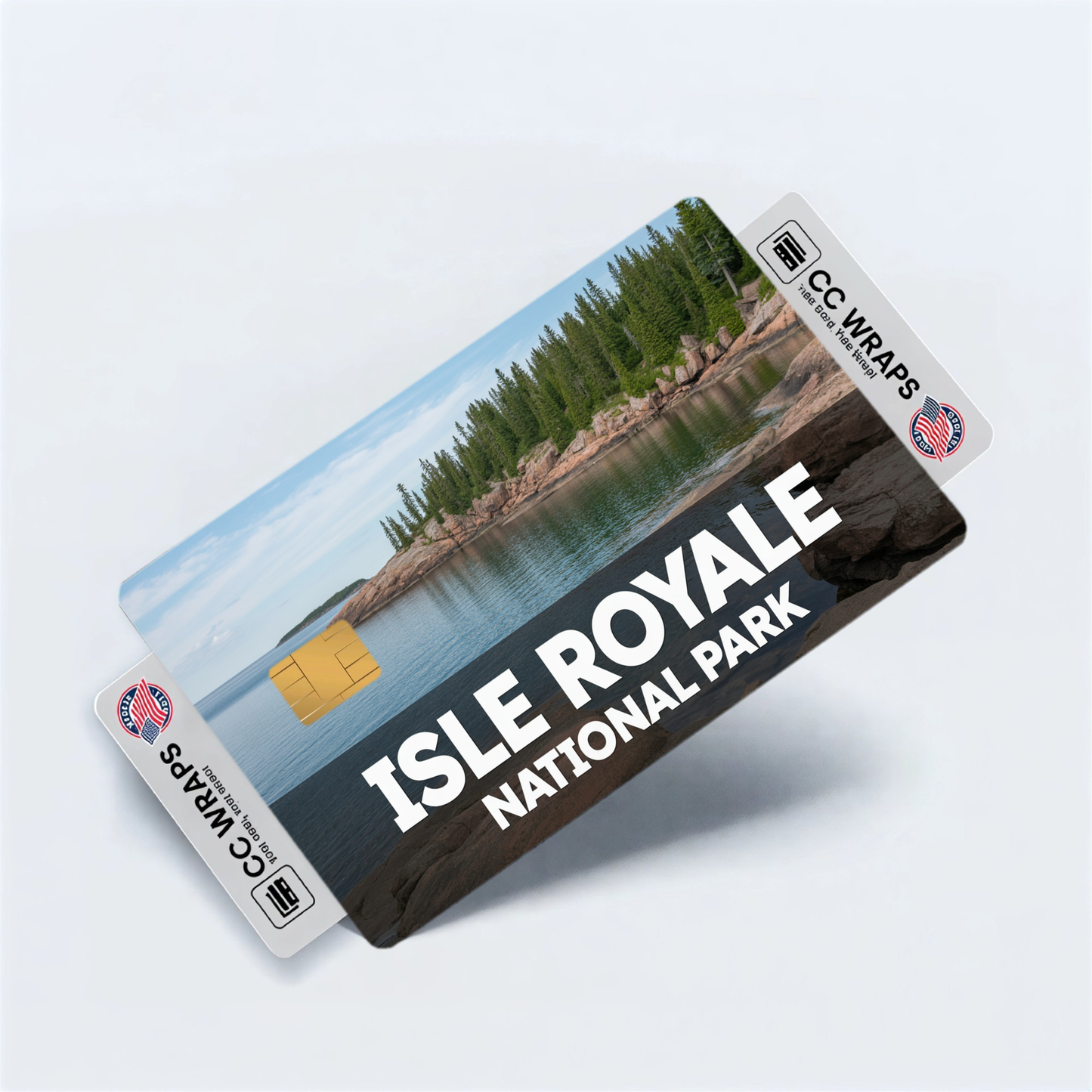2PK Isle Royale National Park Credit Card Vinyl Skin Decal