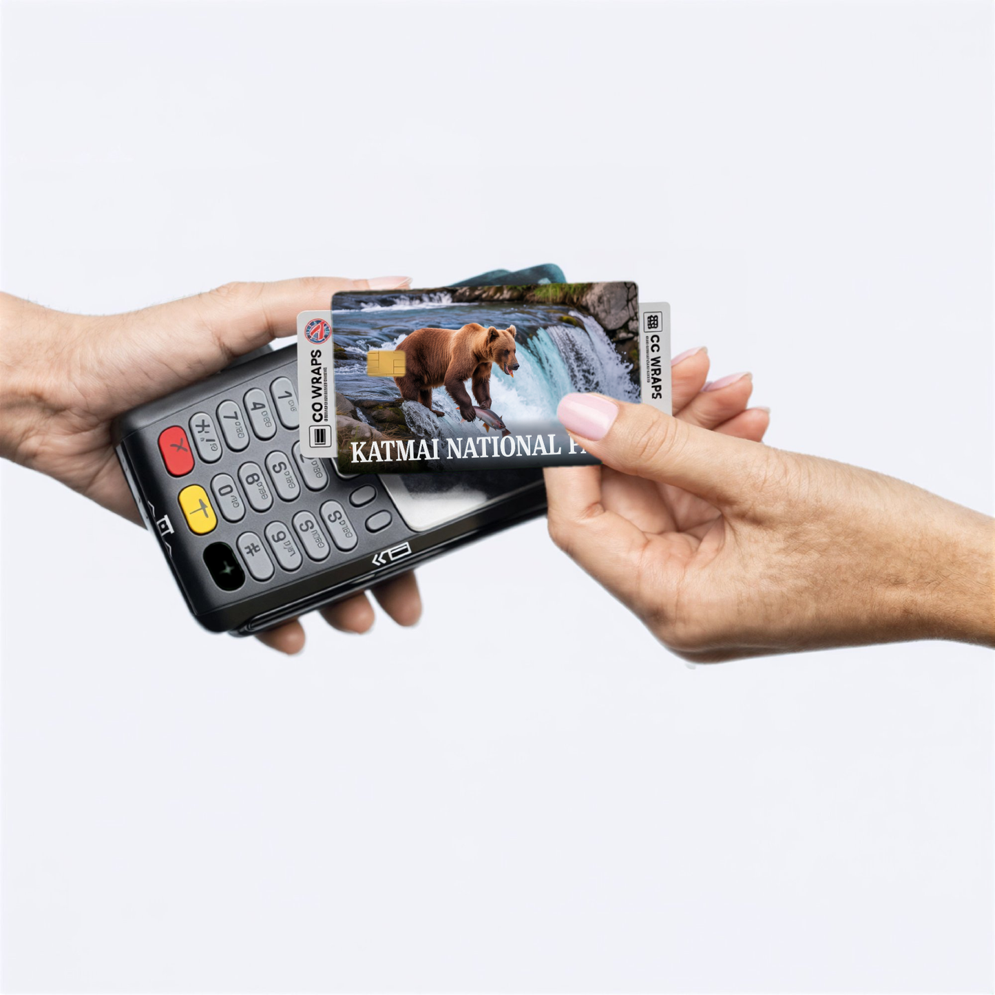 2PK Katmai National Park Credit Card Vinyl Skin Decal