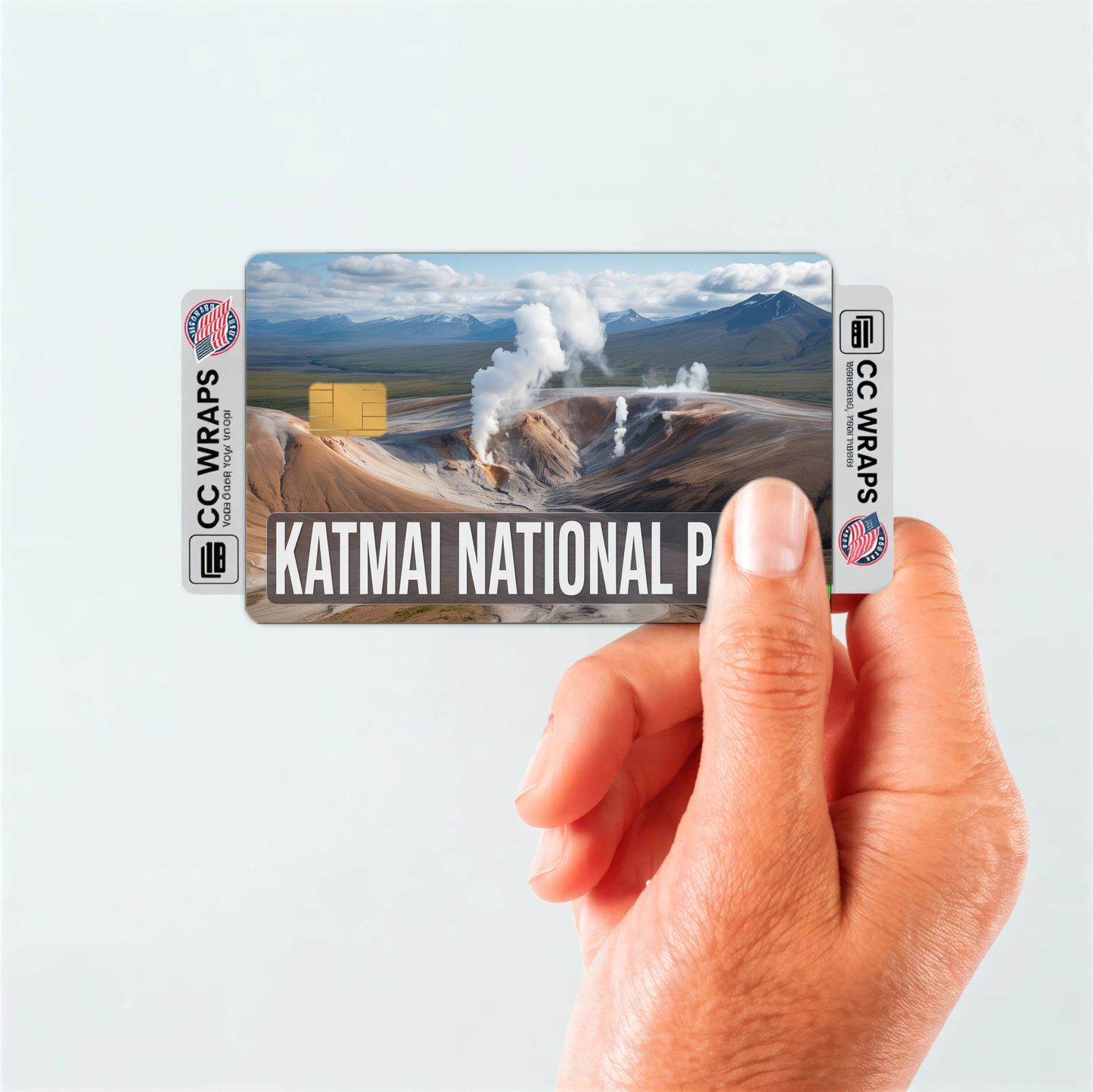 2PK Katmai National Park Credit Card Vinyl Skin Decal