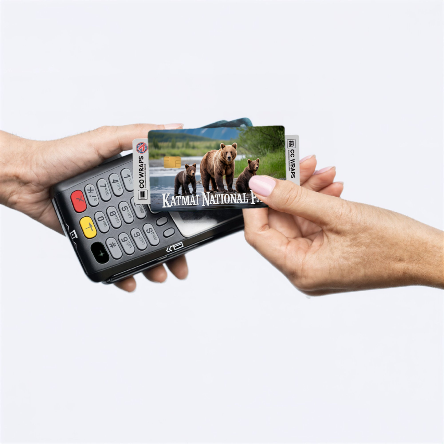 2PK Katmai National Park Credit Card Vinyl Skin Decal