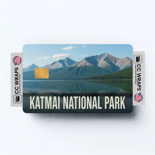 2PK Katmai National Park Credit Card Vinyl Skin Decal