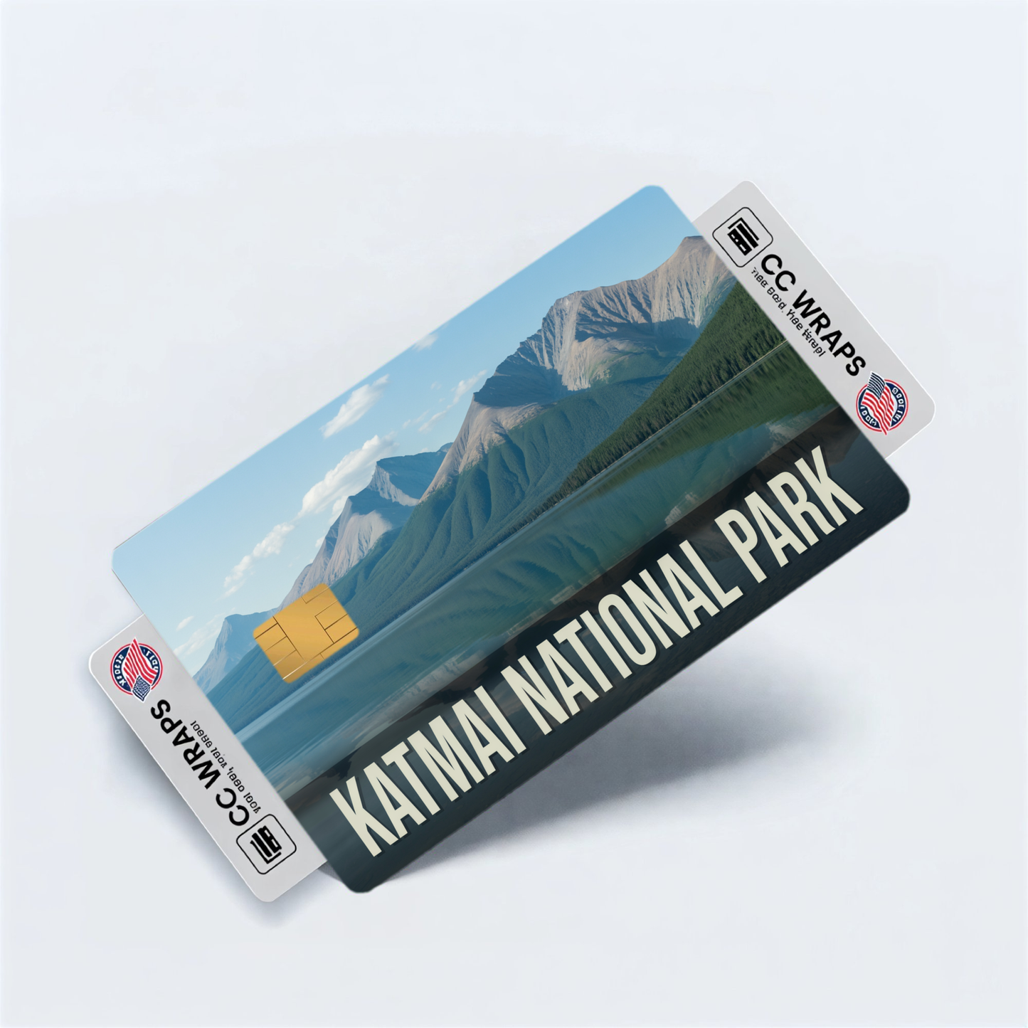 2PK Katmai National Park Credit Card Vinyl Skin Decal