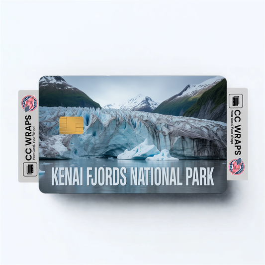 2PK Kenai Fjords National Park Credit Card Vinyl Skin Decal