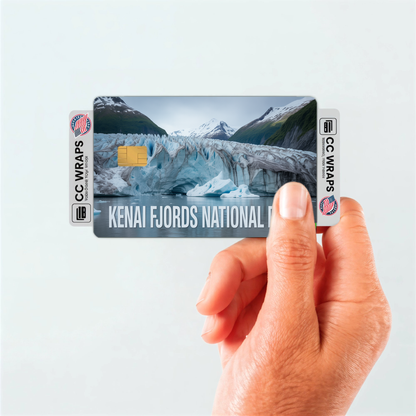 2PK Kenai Fjords National Park Credit Card Vinyl Skin Decal