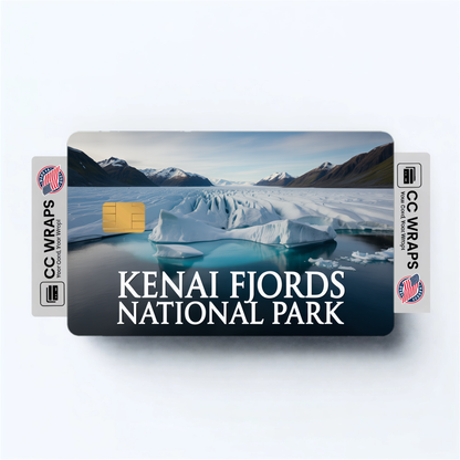 2PK Kenai Fjords National Park Credit Card Vinyl Skin Decal