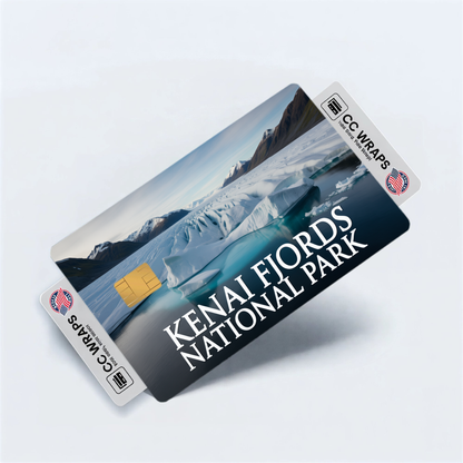 2PK Kenai Fjords National Park Credit Card Vinyl Skin Decal