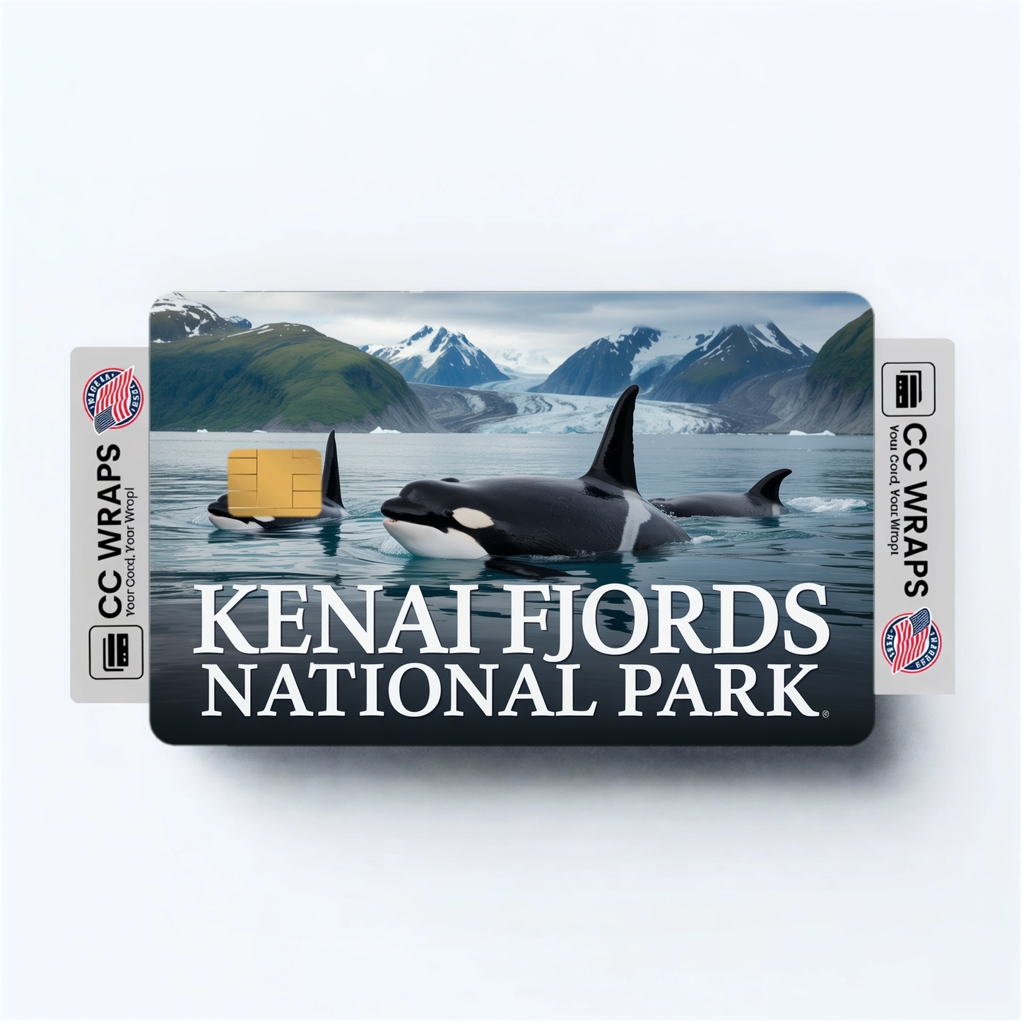 2PK Kenai Fjords National Park Credit Card Vinyl Skin Decal