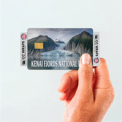 2PK Kenai Fjords National Park Credit Card Vinyl Skin Decal