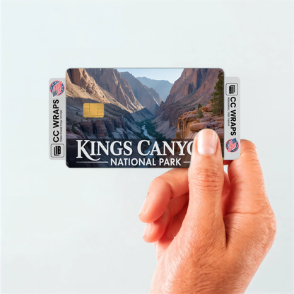 2PK Kings Canyon National Park Credit Card Vinyl Skin Decal