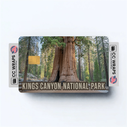 2PK Kings Canyon National Park Credit Card Vinyl Skin Decal