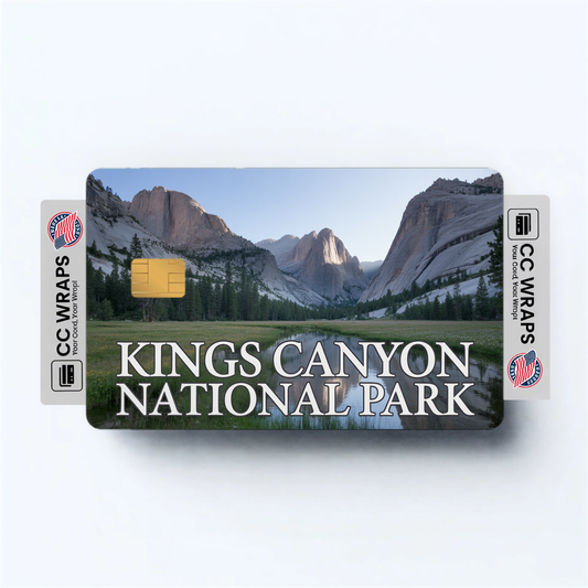 2PK Kings Canyon National Park Credit Card Vinyl Skin Decal