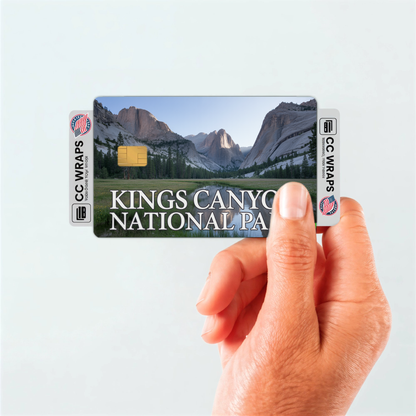2PK Kings Canyon National Park Credit Card Vinyl Skin Decal