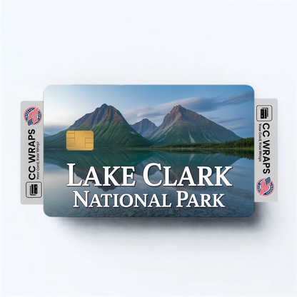 2PK Lake Clark National Park Credit Card Vinyl Skin Decal