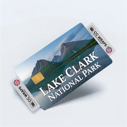 2PK Lake Clark National Park Credit Card Vinyl Skin Decal