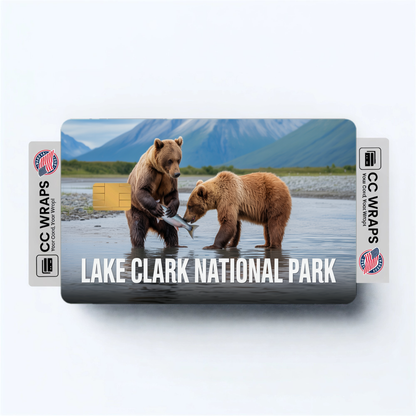 2PK Lake Clark National Park Credit Card Vinyl Skin Decal