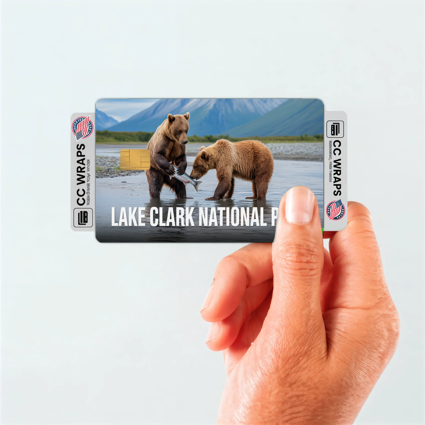 2PK Lake Clark National Park Credit Card Vinyl Skin Decal
