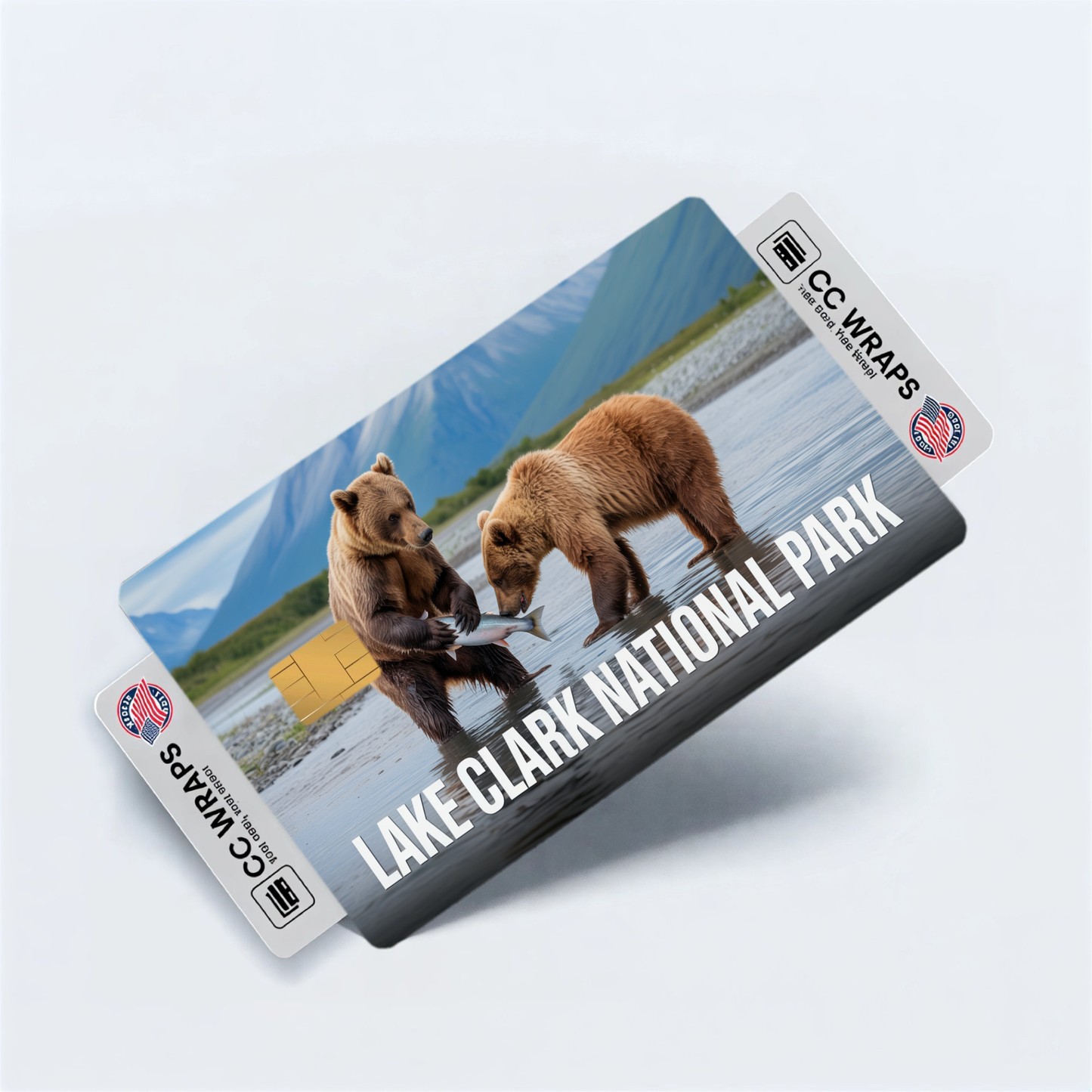 2PK Lake Clark National Park Credit Card Vinyl Skin Decal