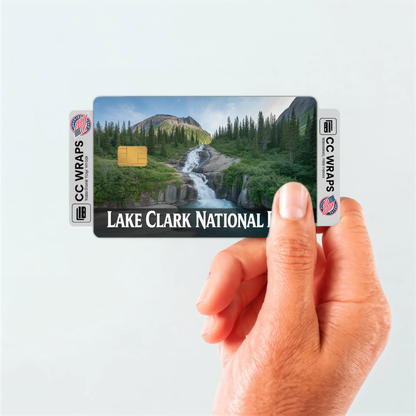 2PK Lake Clark National Park Credit Card Vinyl Skin Decal