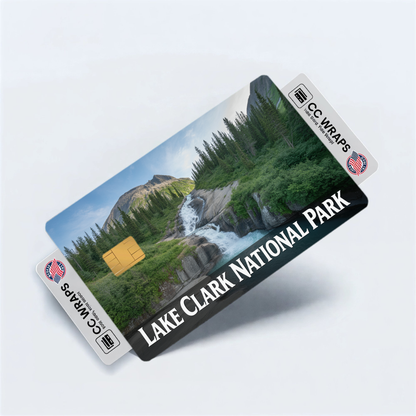 2PK Lake Clark National Park Credit Card Vinyl Skin Decal