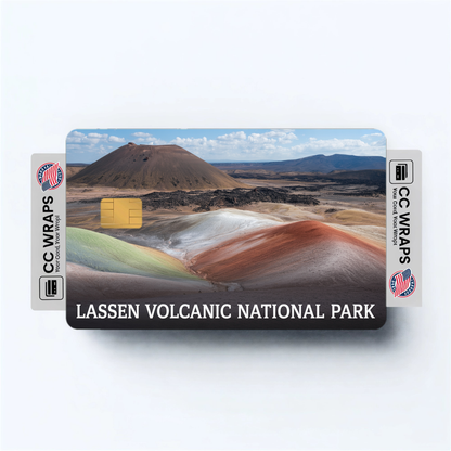 2PK Lassen Volcanic National Park Credit Card Vinyl Skin Decal